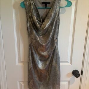 White House Black Market Blue Sheath Mini Dress